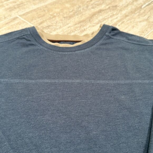 Haggar denim blue long sleeve tee - size L - Picture 3 of 4